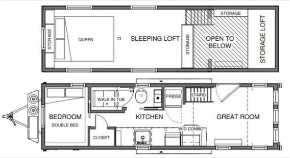 Tiny house, TIS09, 153 sqft