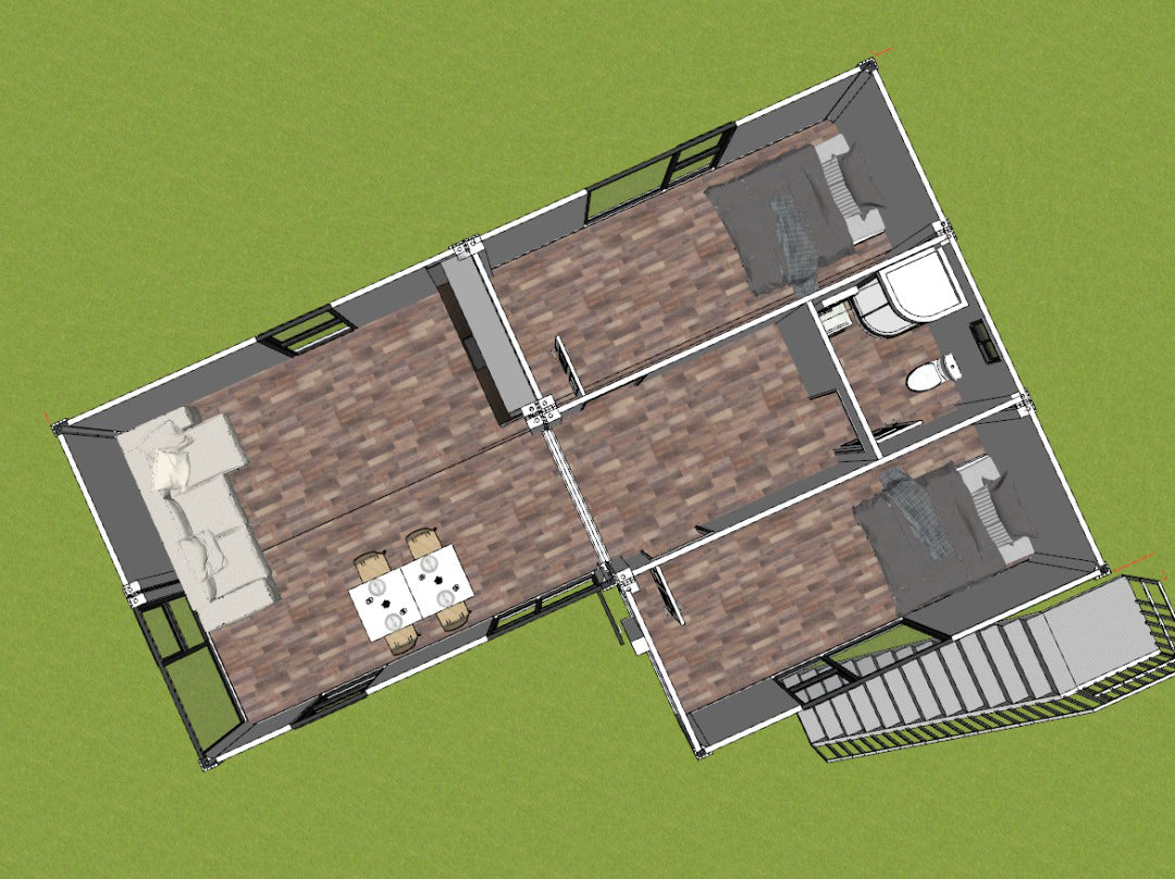 Prefab house - SAB 58 - 1220 sqft