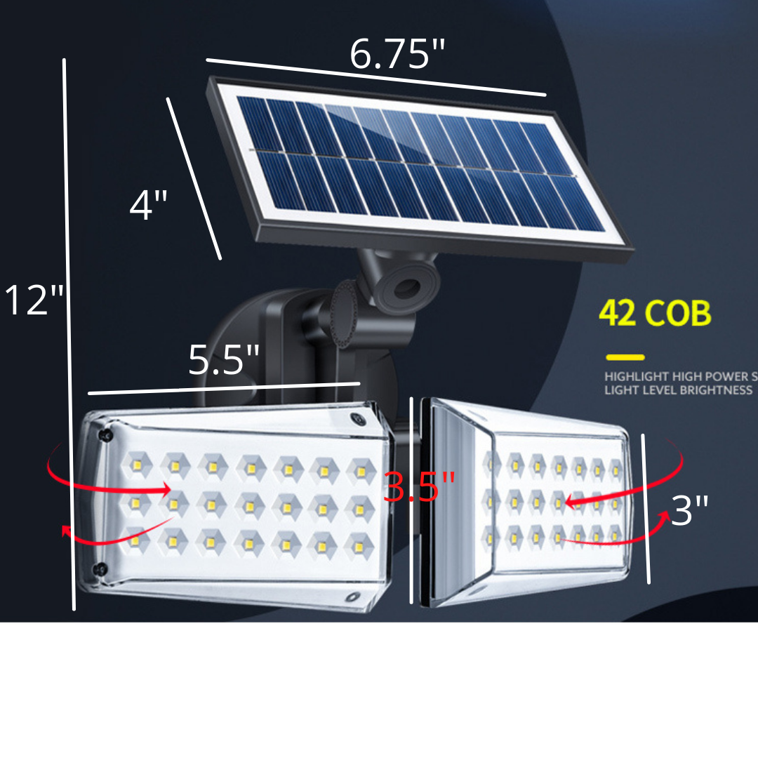Super Bright Solar Security Lights With Motion Sensor For Front Doors, Garage Doors