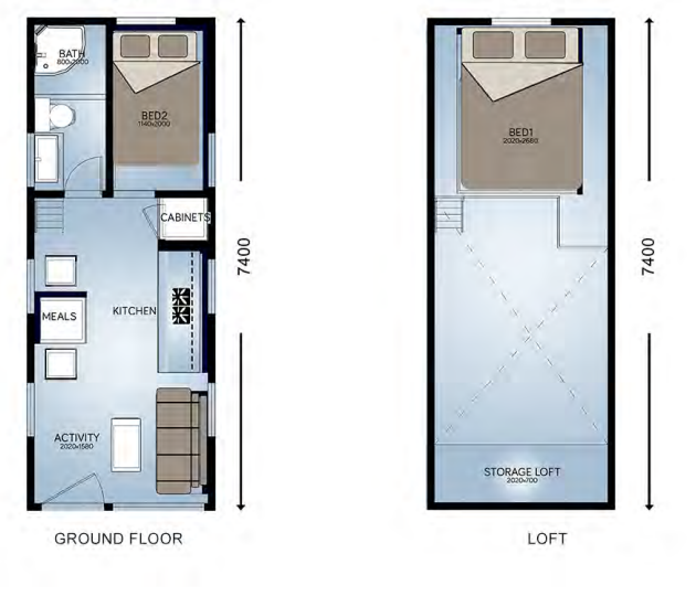 Tiny house, TIS 05, 263 sqft