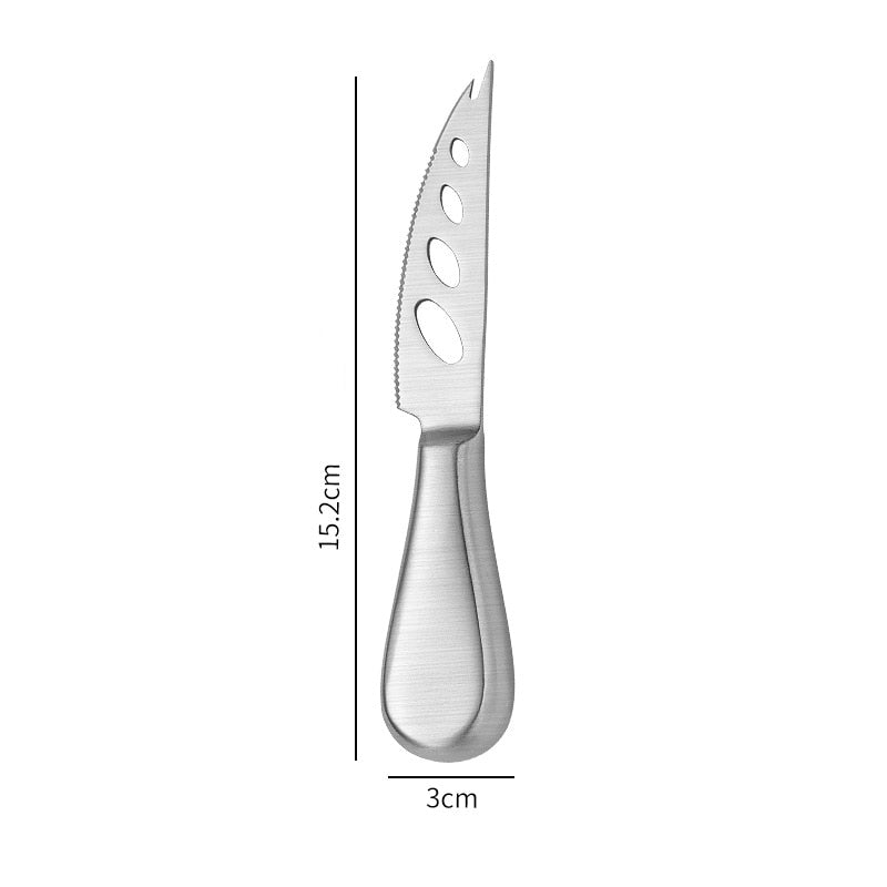 Golden Silver Stainless Steel Butter Cheese Knife Fork