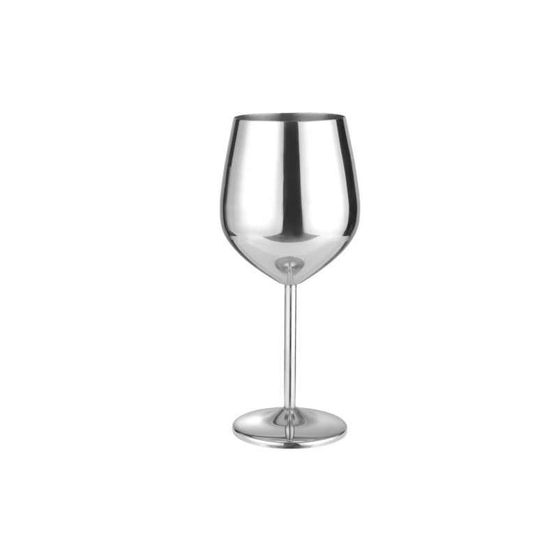 stainless steel copper plated single-layer goblet cocktail glass 500 ml wine glass champagne glass