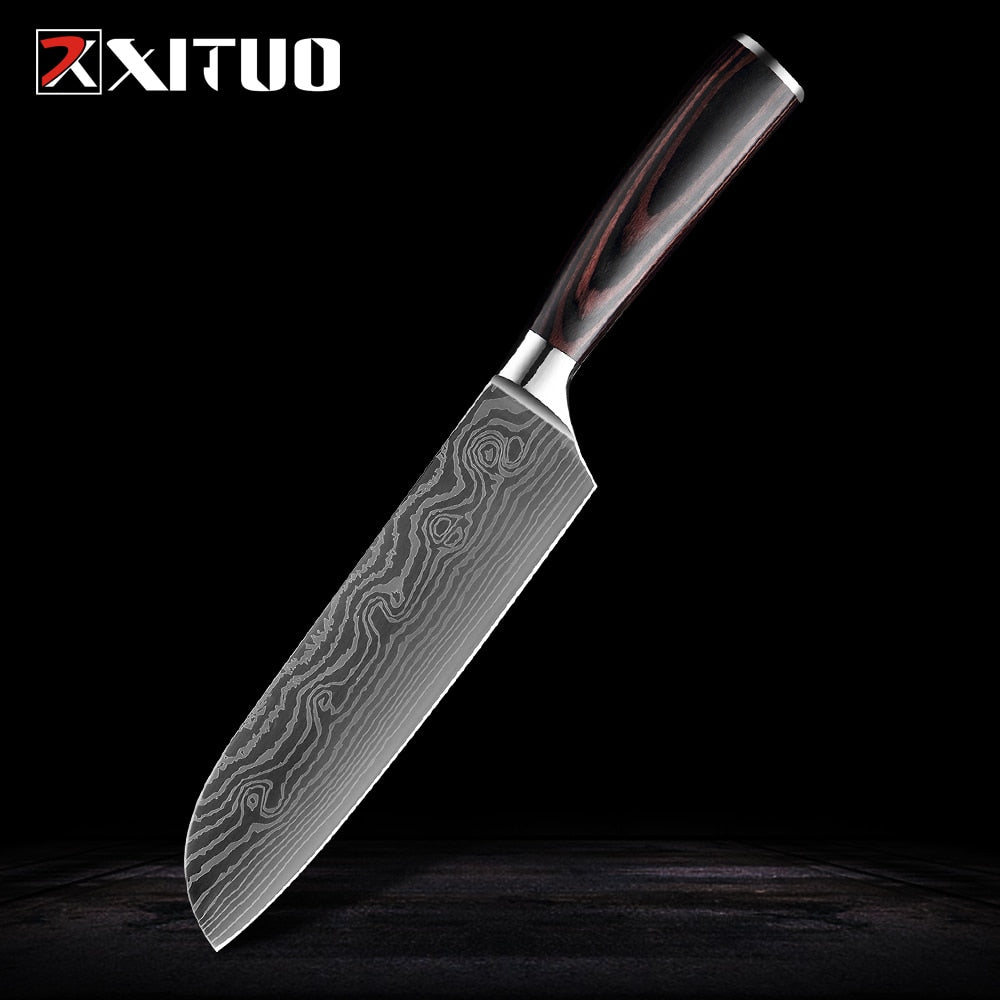 Stainless steel kitchen knives set Japanese chef knife