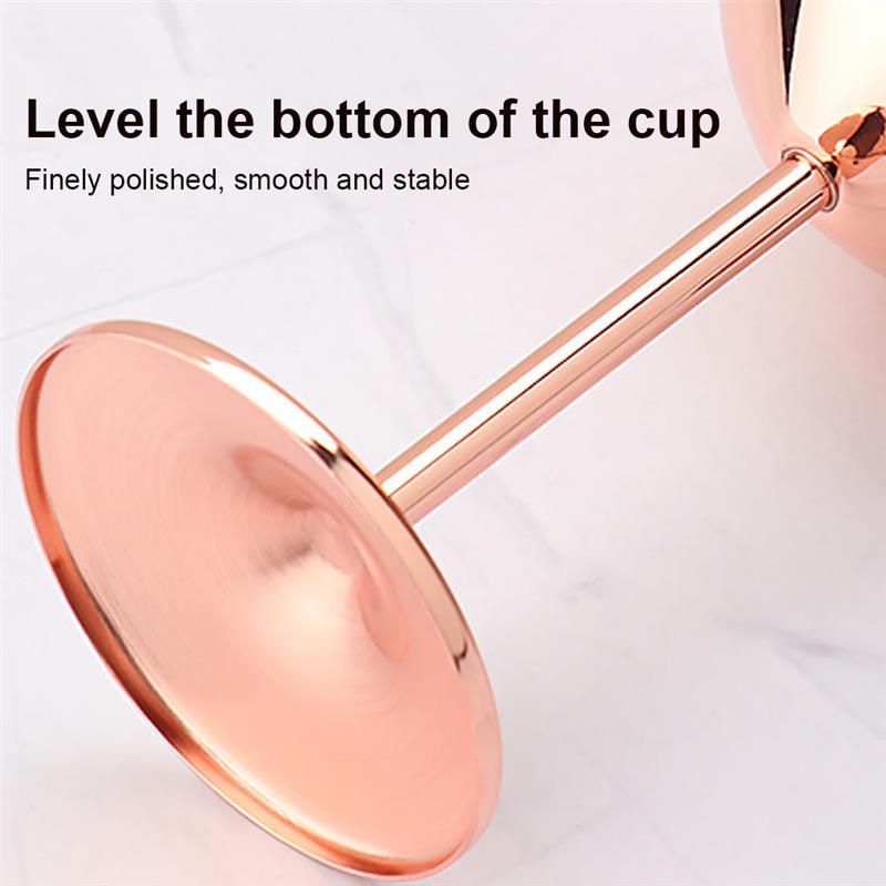 Stainless Steel Goblet Champagne Cup Wine Glass Cocktail Glass