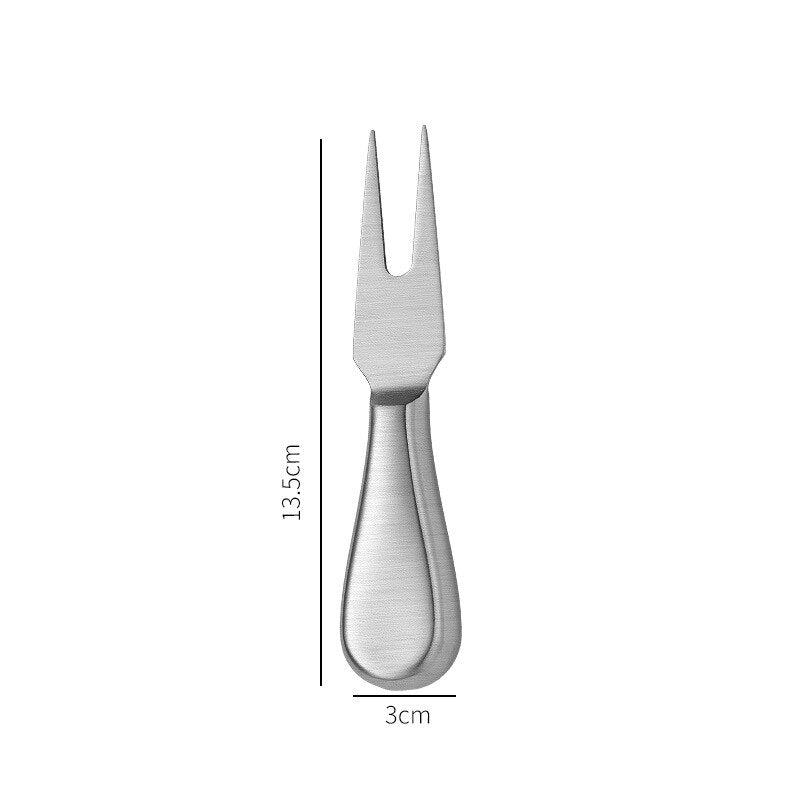 Golden Silver Stainless Steel Butter Cheese Knife Fork