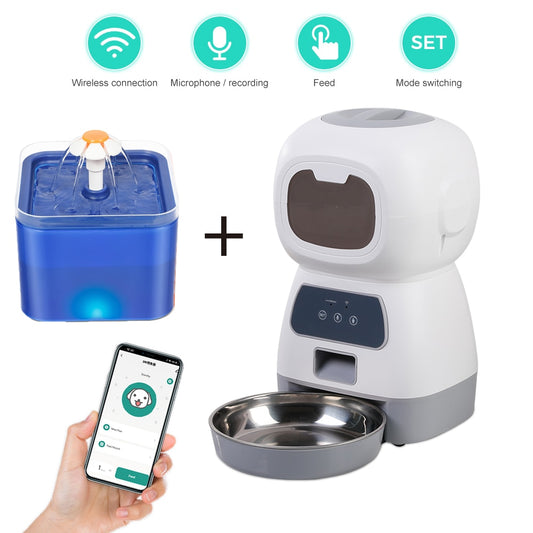 Automatic Pet Feeder WiFi APP Smart, Great for dogs and cats