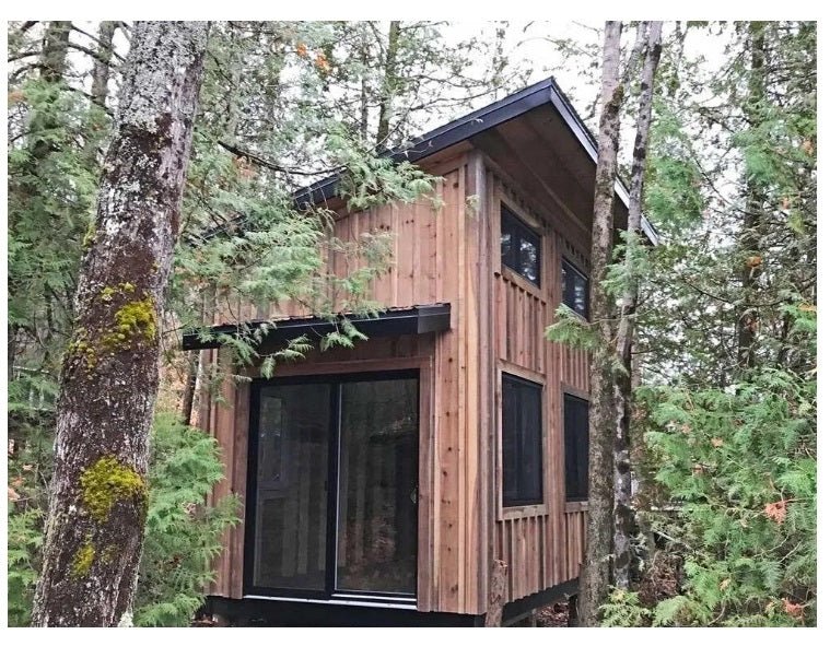 Wood Cabin, WS3, 160sqft main floor + 100sqft first floor